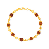 22K Gold Sacred Rudraksha Bracelet